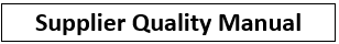 Supplier Quality Manual Image